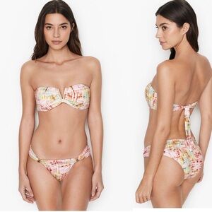 Victoria’s Secret Venice V-hardware Bandeau Bikini Sz M/L